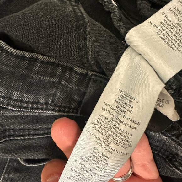 Armani Exchange Skinny‎ Jeans Womens Size 29 Black Distressed See Details - Picture 5 of 8